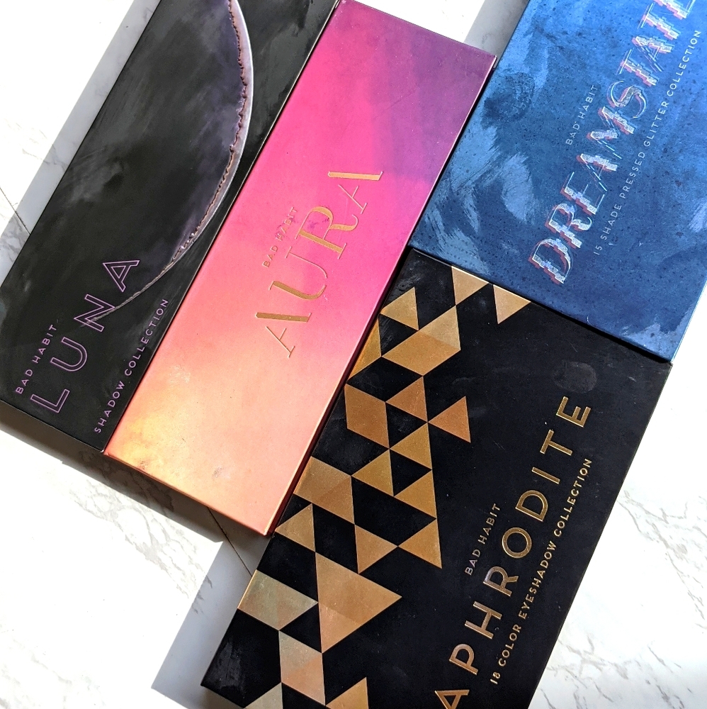 Eyeshadow palettes from Bad Habit beauty